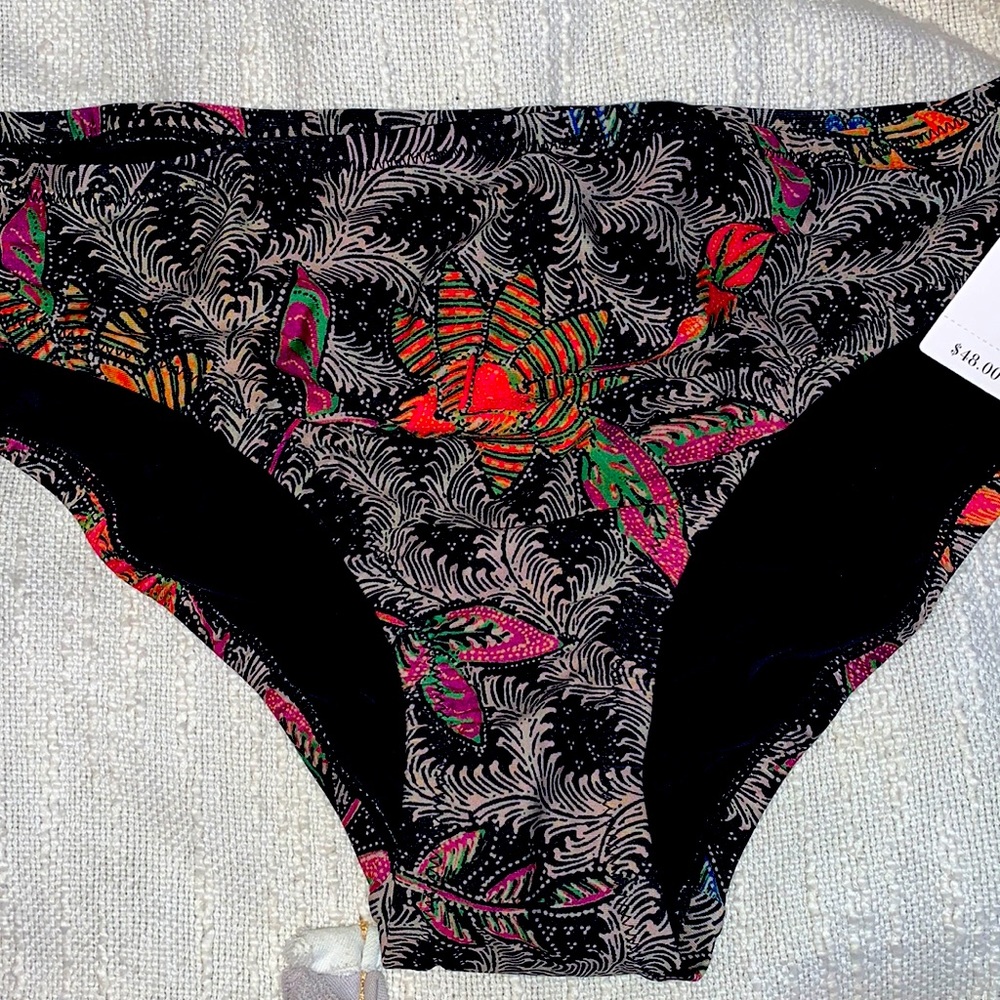Anthropologie ALLIHOP Floral Print Bikini Bottom
